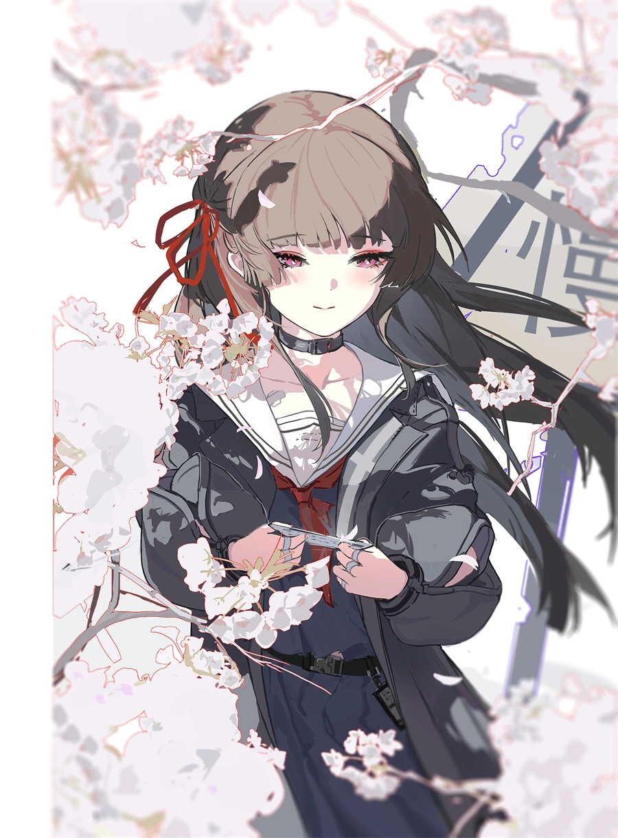 鸣潮 千咲 JK制服 游戏壁纸 手机壁纸 3K壁纸