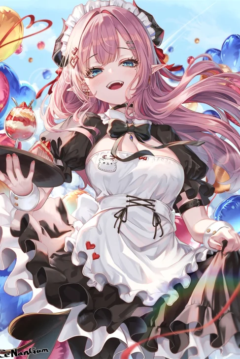 魅魔 女仆 可爱 插画美图 动漫壁纸 手机壁纸 2K壁纸