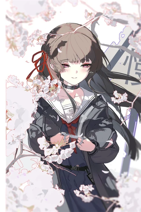 鸣潮 千咲 JK制服 游戏壁纸 手机壁纸 3K壁纸